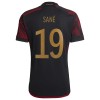 Virallinen pelipaita Saksa Sane 19 Vieras World Cup 2022 Lyhythihainen - Miesten Virallinen pelipaita Saksa Sane 19 Vieras World Cup 2022 Lyhythihainen - Miesten